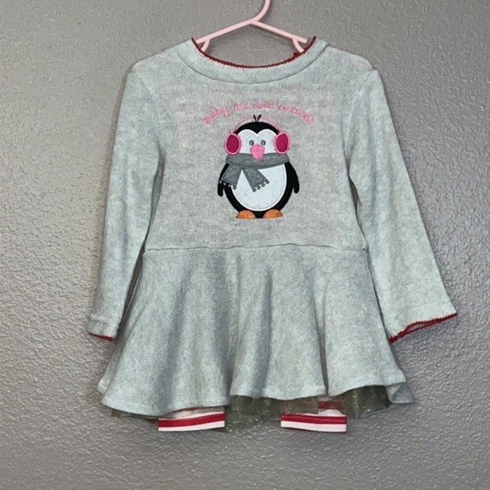 OK! Girl Holiday Christmas Set 2T top and leggings
